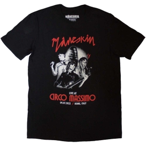 Maneskin - Live At Circo Massimo 2022 Poster Uni Bl in the group MERCH / T-Shirt /  at Bengans Skivbutik AB (5534981r)