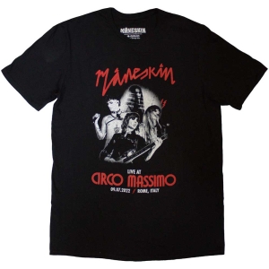 Maneskin - Live At Circo Massimo 2022 Poster Uni Bl in the group MERCHANDISE / T-shirt / Pop-Rock at Bengans Skivbutik AB (5534981r)