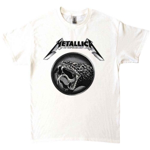 Metallica - Black Album Poster Uni Wht    in the group MERCH / T-Shirt /  at Bengans Skivbutik AB (5535005r)