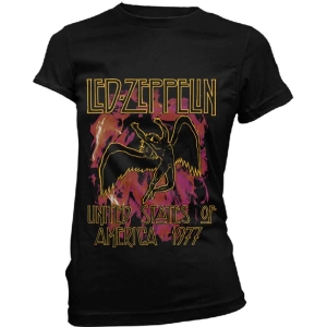 Led Zeppelin - Black Flames Lady Bl    in the group MERCH / T-Shirt /  at Bengans Skivbutik AB (5535321r)