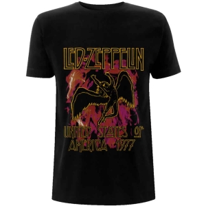 Led Zeppelin - Black Flames Uni Bl    in the group MERCH / T-Shirt /  at Bengans Skivbutik AB (5535322r)