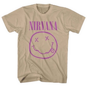 Nirvana - Purple Smiley Uni Sand    in the group MERCH / T-Shirt /  at Bengans Skivbutik AB (5535350r)