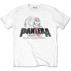 Pantera - Snake Logo Uni Wht    in the group MERCHANDISE / T-shirt / Heavy Metal at Bengans Skivbutik AB (5535661r)