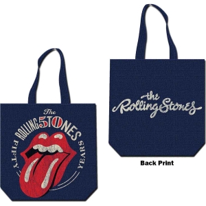 Rolling Stones - 50Th Anniversary Cotton Tote B in the group MERCHANDISE / Merch / Pop-Rock at Bengans Skivbutik AB (5535686)