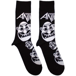 Anthrax - Faces B&W Uni Bl Socks (Eu 40-45) in the group MERCHANDISE /  /  at Bengans Skivbutik AB (5536101)