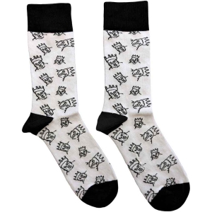 Biggie Smalls - Hand-Drawn Uni Wht Socks (Eu 40-45) in the group MERCHANDISE / / at Bengans Skivbutik AB (5536105)