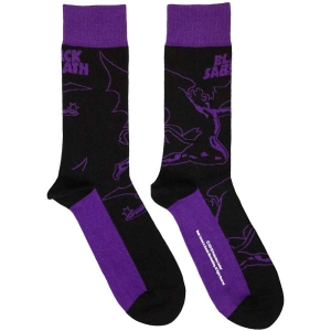 Black Sabbath - Logo & Demon Uni Bl Socks (Eu 40-45) in the group MERCHANDISE /  /  at Bengans Skivbutik AB (5536107)