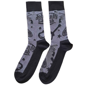 Johnny Cash - Guitars 'N Guns Uni Char Socks (Eu 40-45 in the group MERCHANDISE /  /  at Bengans Skivbutik AB (5536131)