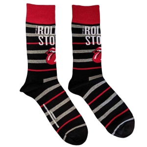 Rolling Stones - Logo & Tongue Uni Bl Socks (Eu 40-45) in the group MERCHANDISE /  /  at Bengans Skivbutik AB (5536196)