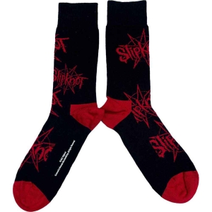 Slipknot - Logo & Nonagram Uni Bl Socks (Eu 40-45) in the group MERCHANDISE /  /  at Bengans Skivbutik AB (5536203)