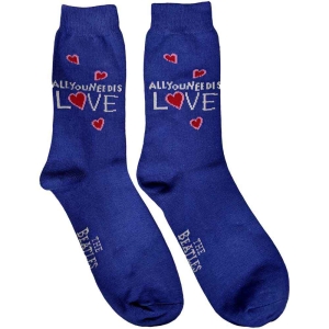 The Beatles - All You Need Is Love Uni Blue Socks:7 in the group MERCHANDISE / Merch / Pop-Rock at Bengans Skivbutik AB (5536208)