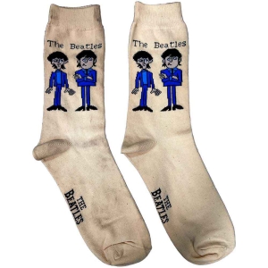 The Beatles - Cartoon Standing Uni Cream Socks:7 in the group MERCHANDISE / Merch / Pop-Rock at Bengans Skivbutik AB (5536223)
