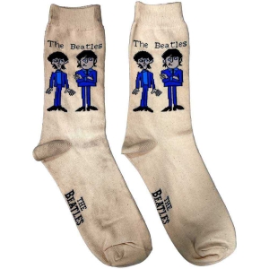 The Beatles - Cartoon Uni Cream Socks (Eu 40-45) in the group MERCHANDISE /  /  at Bengans Skivbutik AB (5536223)