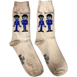 The Beatles - Cartoon Lady Cream Socks (Eu 37-41) in the group MERCHANDISE /  /  at Bengans Skivbutik AB (5536224)