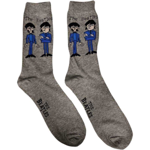 The Beatles - Cartoon Lady Grey Socks (Eu 37-41) in the group MERCHANDISE /  /  at Bengans Skivbutik AB (5536226)
