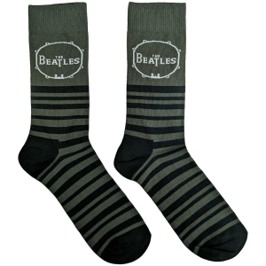 The Beatles - Drum & Stripes Uni Green Socks (Eu 39-45 in the group MERCHANDISE /  /  at Bengans Skivbutik AB (5536245)