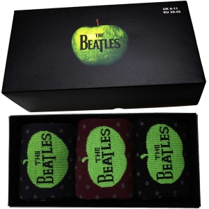 The Beatles - Apple & Spots Uni 3-Pack Soc - L in the group MERCHANDISE / Merch / Pop-Rock at Bengans Skivbutik AB (5536248)