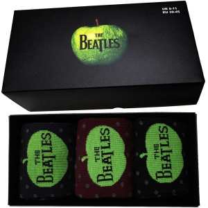 The Beatles - Apple & Spots Uni 3-Pack Socks (Eu 39-45 in the group MERCHANDISE /  /  at Bengans Skivbutik AB (5536248)