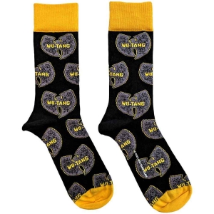 Wu-Tang Clan - Grey Logos Uni Bl Socks (Eu 40-45) in the group MERCHANDISE /  /  at Bengans Skivbutik AB (5536264)