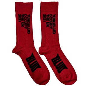 Yungblud - Occupy The Uk Uni Red Socks (Eu 40-45) in the group MERCHANDISE / Merch / Pop-Rock at Bengans Skivbutik AB (5536268)
