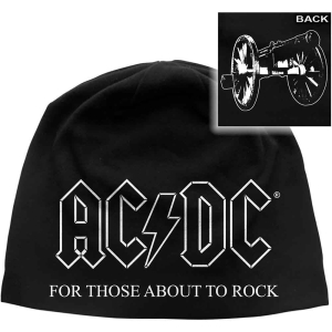 Ac/Dc - For Those About To Rock Jd Print Beanie  in the group MERCHANDISE / Merch / Hårdrock at Bengans Skivbutik AB (5536352)