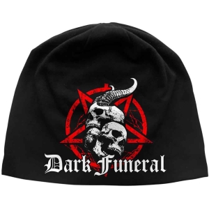 Dark Funeral - Skulls & Pentagram Jd Print Beanie H in the group MERCHANDISE / Merch / Hårdrock at Bengans Skivbutik AB (5536383)