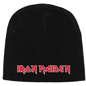 Iron Maiden - Logo Beanie H in the group MERCHANDISE / Merch / Hårdrock at Bengans Skivbutik AB (5536455)