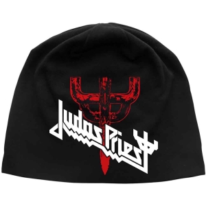 Judas Priest - Logo & Fork Jd Print Beanie H in the group MERCHANDISE / Merch / Hårdrock at Bengans Skivbutik AB (5536464)