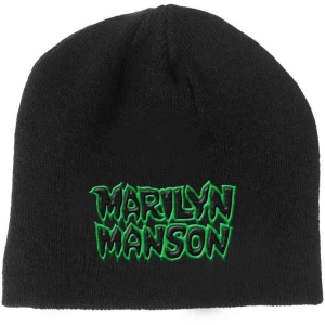 Marilyn Manson - Logo Bl Beanie H in the group MERCHANDISE / Merch / Hårdrock at Bengans Skivbutik AB (5536473)