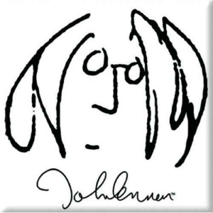 John Lennon - Self Portrait Black On White Magnet in the group MERCHANDISE / Merch / Pop-Rock at Bengans Skivbutik AB (5536652)