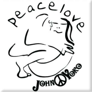 John Lennon - Cuddle Black On White Magnet in the group MERCHANDISE / Merch / Pop-Rock at Bengans Skivbutik AB (5536656)