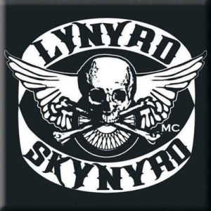 Lynyrd Skynyrd - Biker Patch Logo Magnet in the group MERCHANDISE / Merch / Pop-Rock at Bengans Skivbutik AB (5536659)