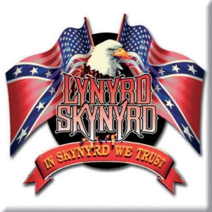 Lynyrd Skynyrd - Eagle & Flags Magnet in the group MERCHANDISE / Merch / Pop-Rock at Bengans Skivbutik AB (5536661)
