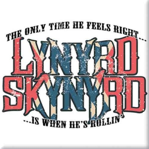 Lynyrd Skynyrd - Only Time He Feels Right Magnet in the group MERCHANDISE / Merch / Pop-Rock at Bengans Skivbutik AB (5536663)