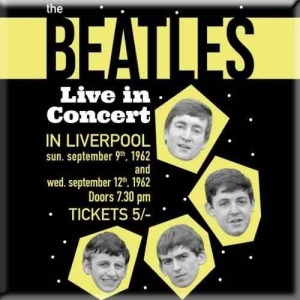 The Beatles - Live In Concert Magnet in the group MERCHANDISE / Merch / Pop-Rock at Bengans Skivbutik AB (5536697)