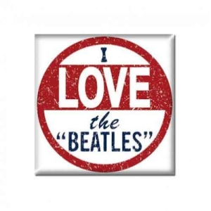 The Beatles - I Love The Beatles Magnet in the group MERCHANDISE / Merch / Pop-Rock at Bengans Skivbutik AB (5536717)