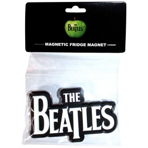 The Beatles - White Drop T Logo Magnet in the group MERCHANDISE / Magnet / Pop-Rock at Bengans Skivbutik AB (5536724)
