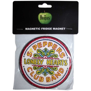 The Beatles - Sgt Pepper Drum Patch Magnet in the group MERCHANDISE / Magnet / Pop-Rock at Bengans Skivbutik AB (5536727)