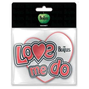The Beatles - Love Me Do Car Magnet in the group MERCHANDISE / Magnet / Pop-Rock at Bengans Skivbutik AB (5536752)