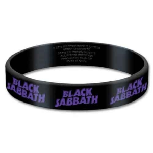Black Sabbath - Logo Gum Wristband in the group MERCHANDISE / Merch / Hårdrock at Bengans Skivbutik AB (5536776)