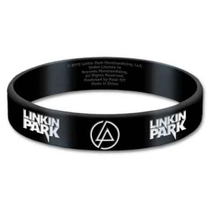 Linkin Park - Classic Logos Gum Wristband in the group MERCHANDISE / Merch / Hårdrock at Bengans Skivbutik AB (5536786)