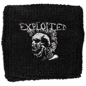 The Exploited - Mohican Skull Embroidered Wristba in the group MERCHANDISE / Merch / Punk at Bengans Skivbutik AB (5536850)