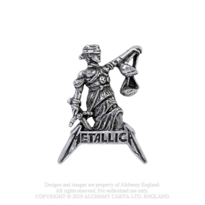 Metallica - Justice For All Pin Badge in the group MERCHANDISE / Merch / Hårdrock at Bengans Skivbutik AB (5536892)