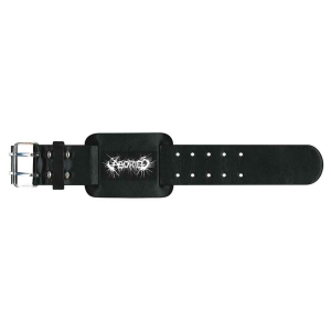Aborted - Logo Leather Wriststrap in the group MERCHANDISE at Bengans Skivbutik AB (5536910)