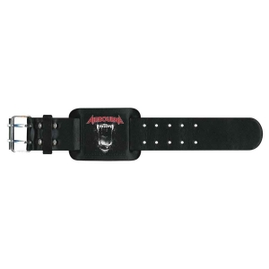 Airbourne - Black Dog Barking Leather Wriststrap in the group MERCHANDISE / Merch / Hårdrock at Bengans Skivbutik AB (5536913)