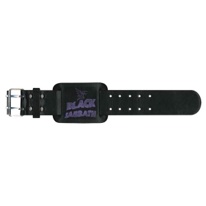 Black Sabbath - Logo & Creature Leather Wriststrap in the group MERCHANDISE / Merch / Hårdrock at Bengans Skivbutik AB (5536915)