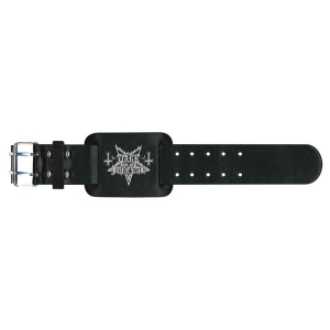Dark Funeral - Logo Leather Wriststrap in the group MERCHANDISE / Merch / Hårdrock at Bengans Skivbutik AB (5536917)