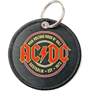 Ac/Dc - Est. 1973 Printed Patch Keychain in the group MERCHANDISE / Merch / Hårdrock at Bengans Skivbutik AB (5536944)