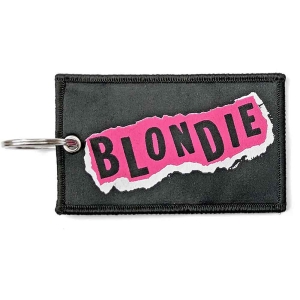 Blondie - Punk Logo Woven Patch Keychain in the group MERCHANDISE / Keyring / Pop-Rock at Bengans Skivbutik AB (5536946)