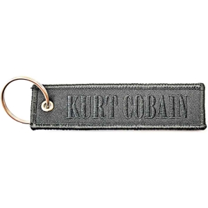 Kurt Cobain - Logo Woven Patch Keychain in the group MERCHANDISE / Keyring / Heavy Metal at Bengans Skivbutik AB (5536951)